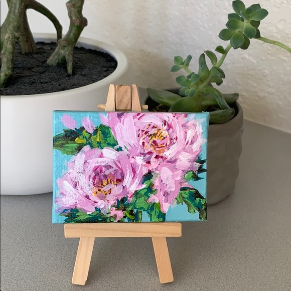 CR.CREATES.WA Other - Original Art - Painting - Pink Peonies